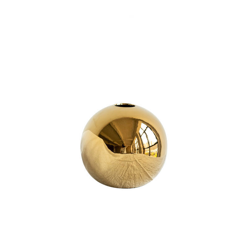 Electroplated Ceramic Gold Vase | Home Decor