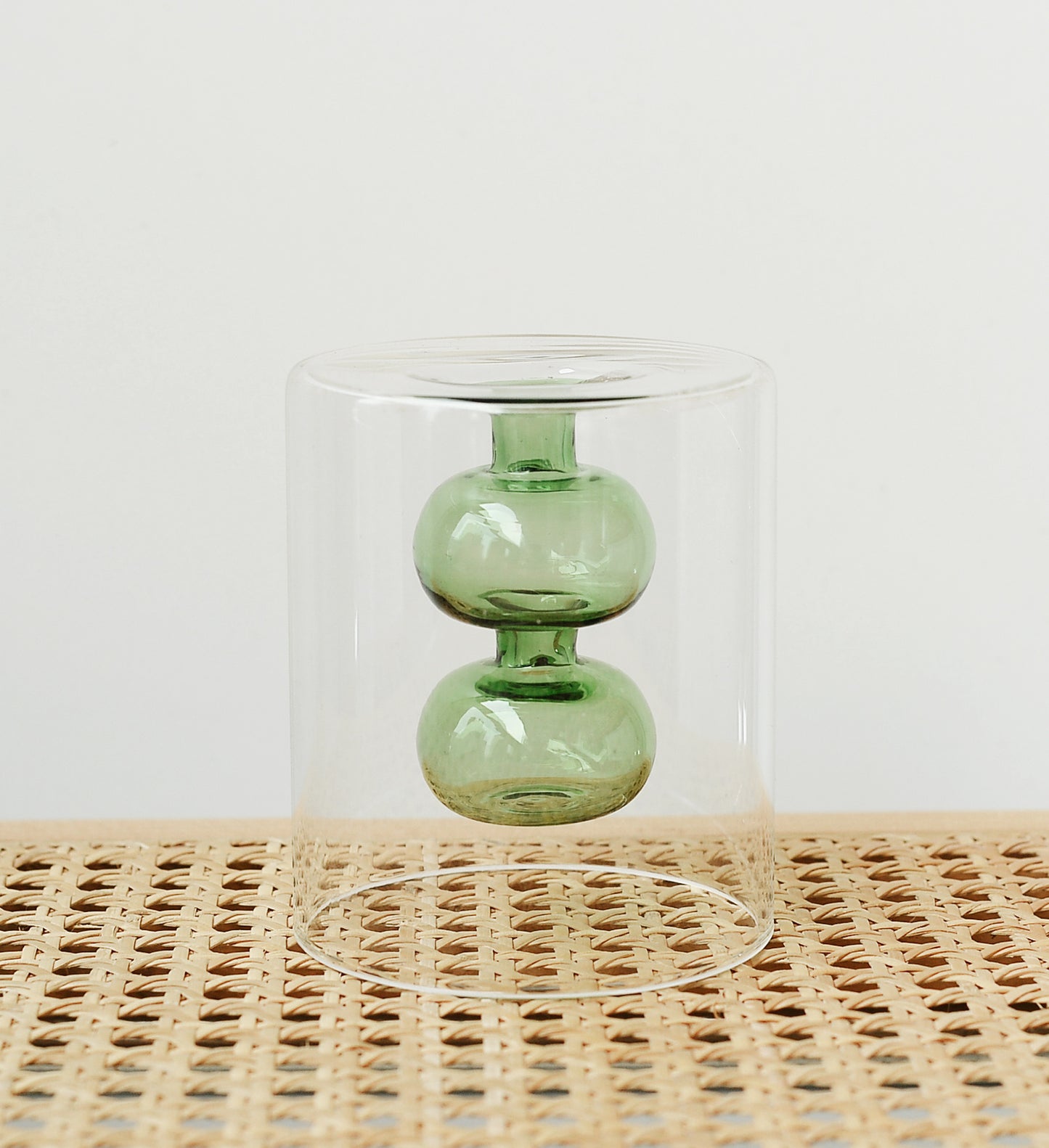Gourd-Shaped Retro Stained Glass Hydroponic Vase