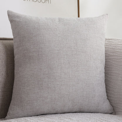Plain Cotton Linen Sofa Cushion