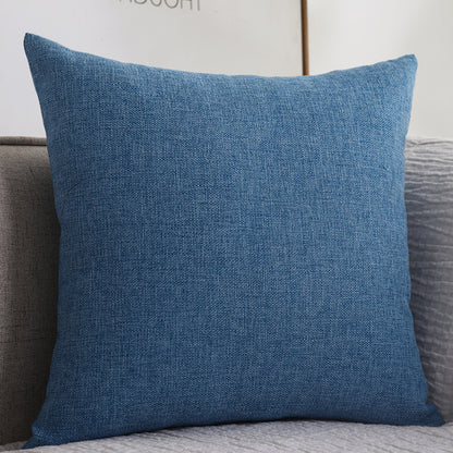Plain Cotton Linen Sofa Cushion