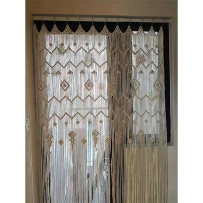 Bohemian Hand Woven Hoop Door Curtain