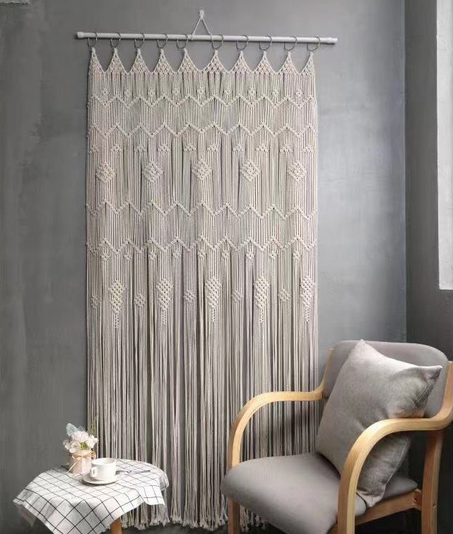 Bohemian Hand Woven Hoop Door Curtain