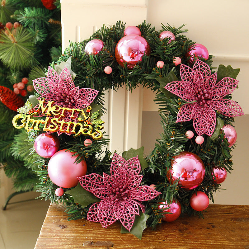 Christmas Wreath for Home & Garden Decor - Holiday Door Decoration for Mall and Home Entrance