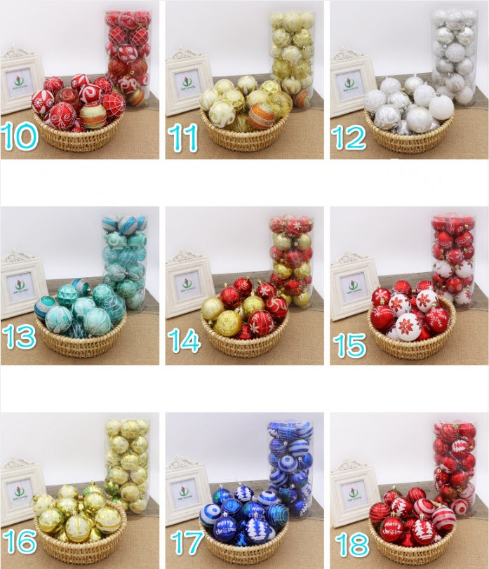 6cm Christmas Balls - Bright Colorful Ornaments for Tree Decoration