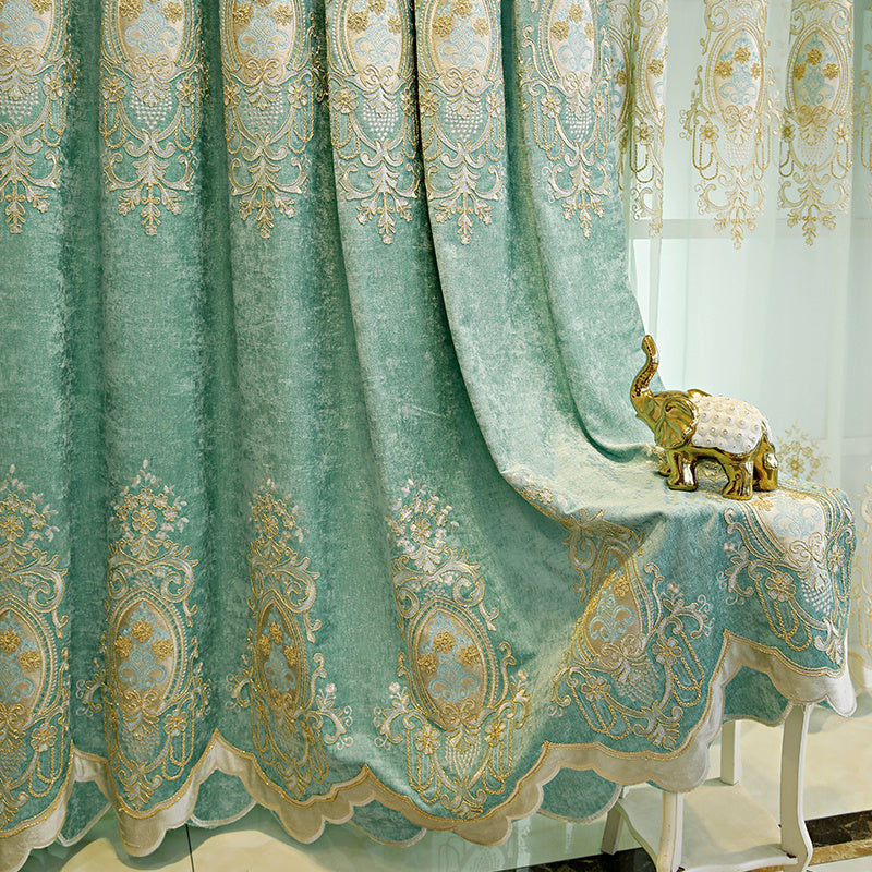 Full Blackout Curtains for Bedroom - Green, Light-Blocking Drapes