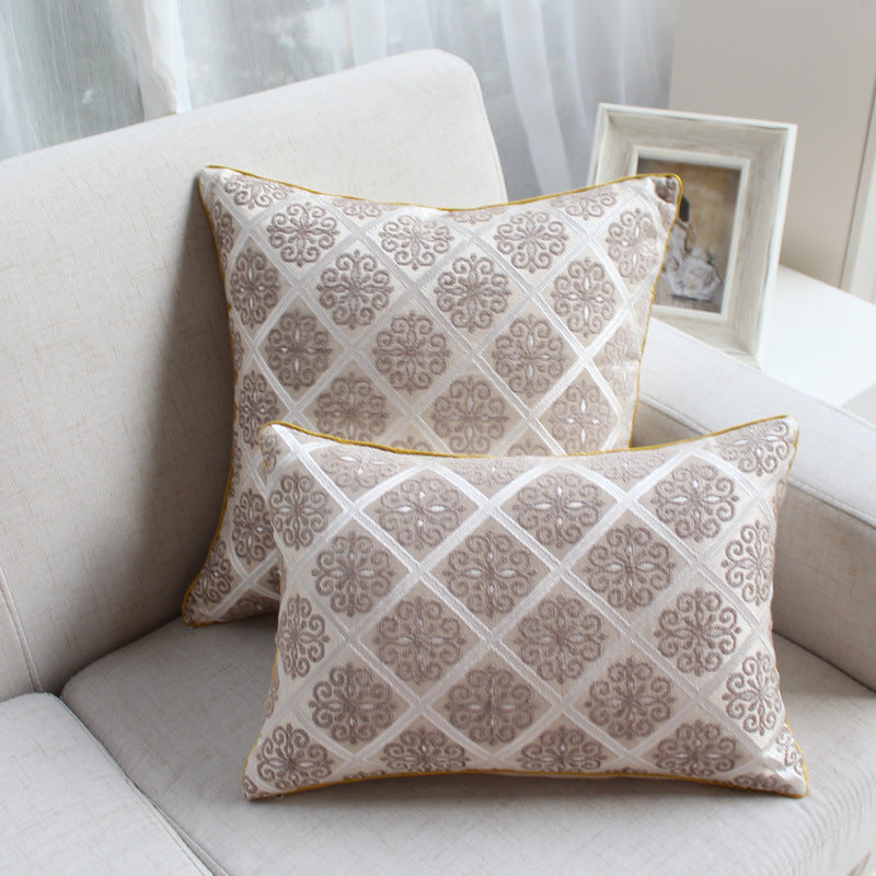 Chenille Jacquard Decorative Throw Pillow - Luxury Cushion
