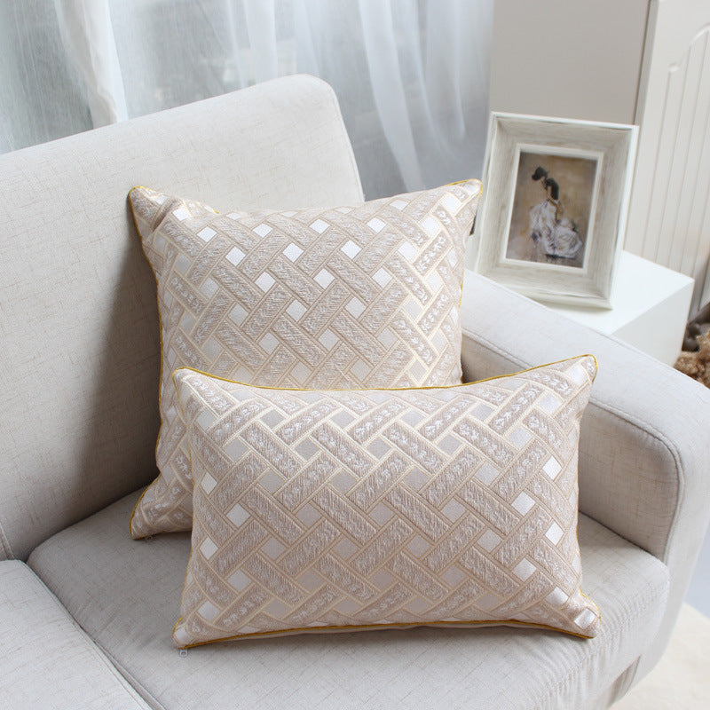 Chenille Jacquard Decorative Throw Pillow - Luxury Cushion