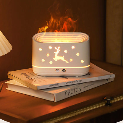 Elk Flame Humidifier Diffuser - Quiet Atmosphere Lamp