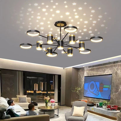 Light Luxury Nordic Star Chandelier - Modern Whole House Lighting Package