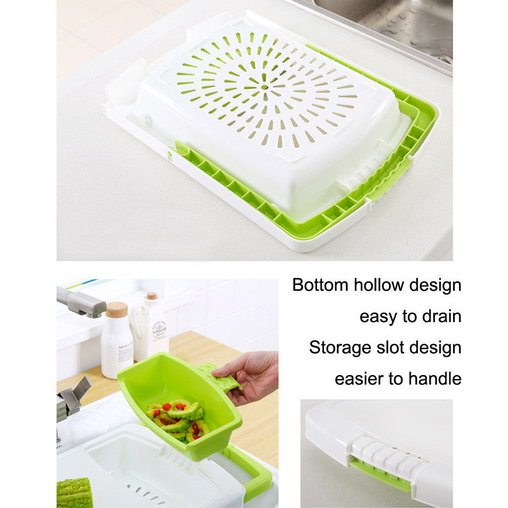 Kitchen Drain Cutting Board - Multifunctional and Hygienic