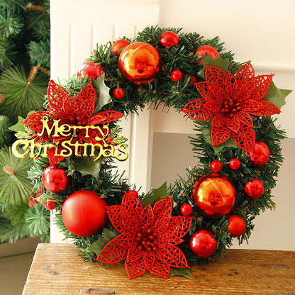 Christmas Wreath for Home & Garden Decor - Holiday Door Decoration for Mall and Home Entrance