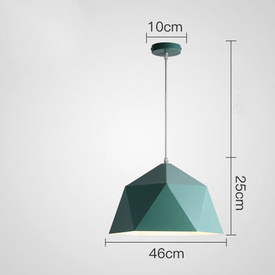 "Colorful Geometric Hanging Lamps | Creative Lighting for Modern Spaces