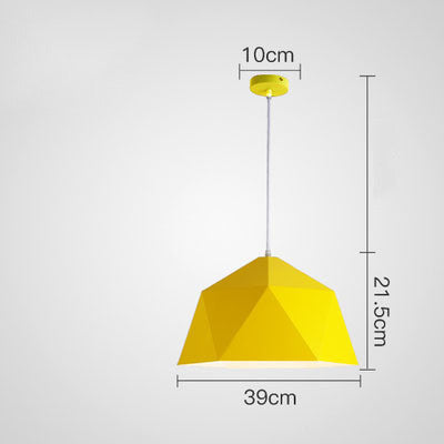 "Colorful Geometric Hanging Lamps | Creative Lighting for Modern Spaces