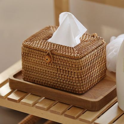 Handmade Rattan Tissue Box | Elegant Home Accessory