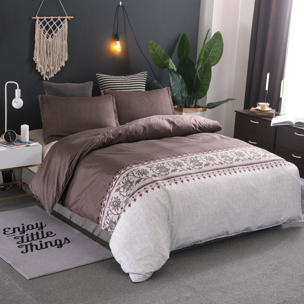 Simple Plain Bedding Set for Minimalist Style