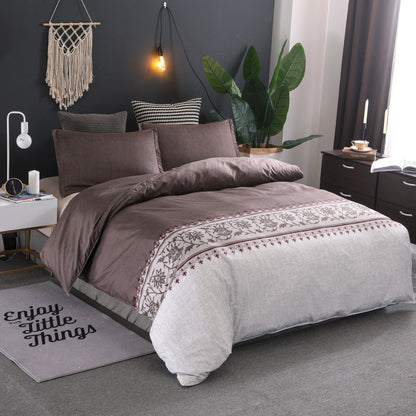Simple Plain Bedding Set for Minimalist Style