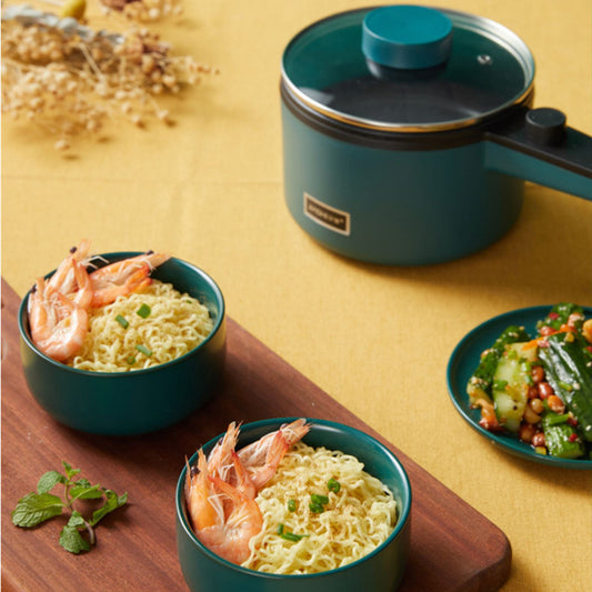 Mini Kitchen Electric Pot – 1.2L Non-Stick Multifunctional Cooker | Smart Noodle, Soup, Steamer & Hot Pot