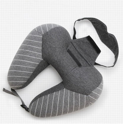 U-Shaped Travel Pillow with Foam Particles