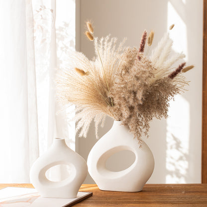 Circle Ceramic Vase - Modern Decorative Crafts