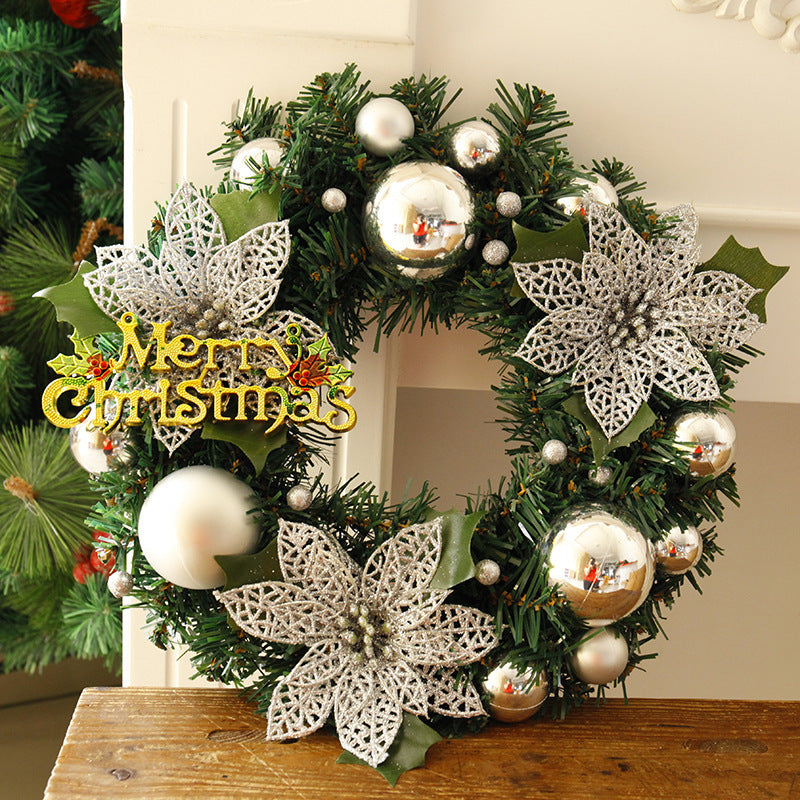 Christmas Wreath for Home & Garden Decor - Holiday Door Decoration for Mall and Home Entrance