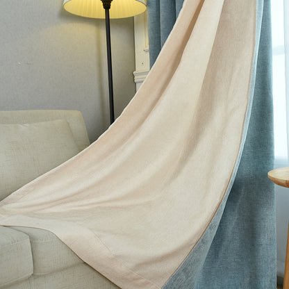 Simple Solid Chenille High Shading Curtains for Living Room and Bedroom