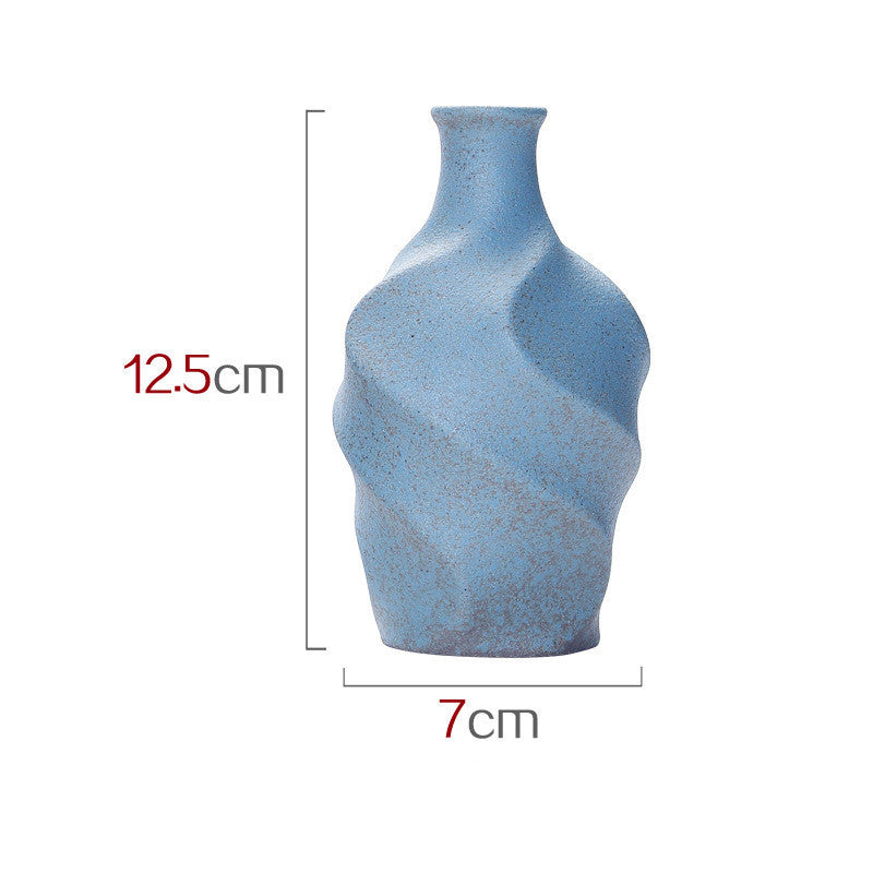 Ceramic Vase for Dried Flowers - Simulated Dry Flower Design