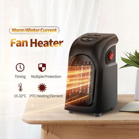 Portable Electric Ceramic Space Heater - Mini Heater Fan for Home, Office, or Camping