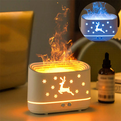 Elk Flame Humidifier Diffuser - Quiet Atmosphere Lamp