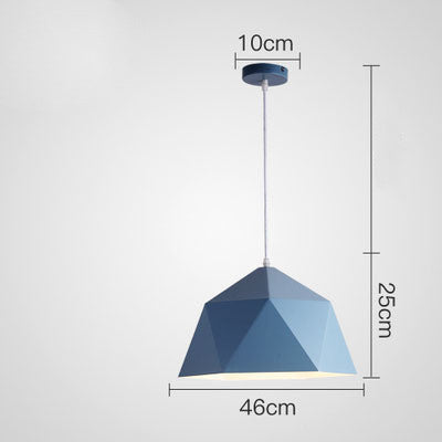 "Colorful Geometric Hanging Lamps | Creative Lighting for Modern Spaces
