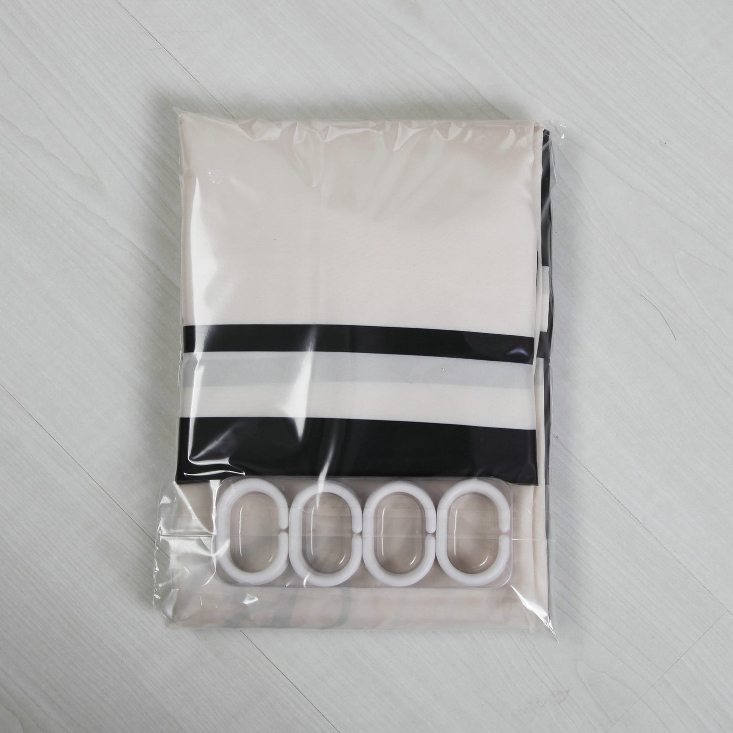 Waterproof Spring Spun Polyester Shower Curtain