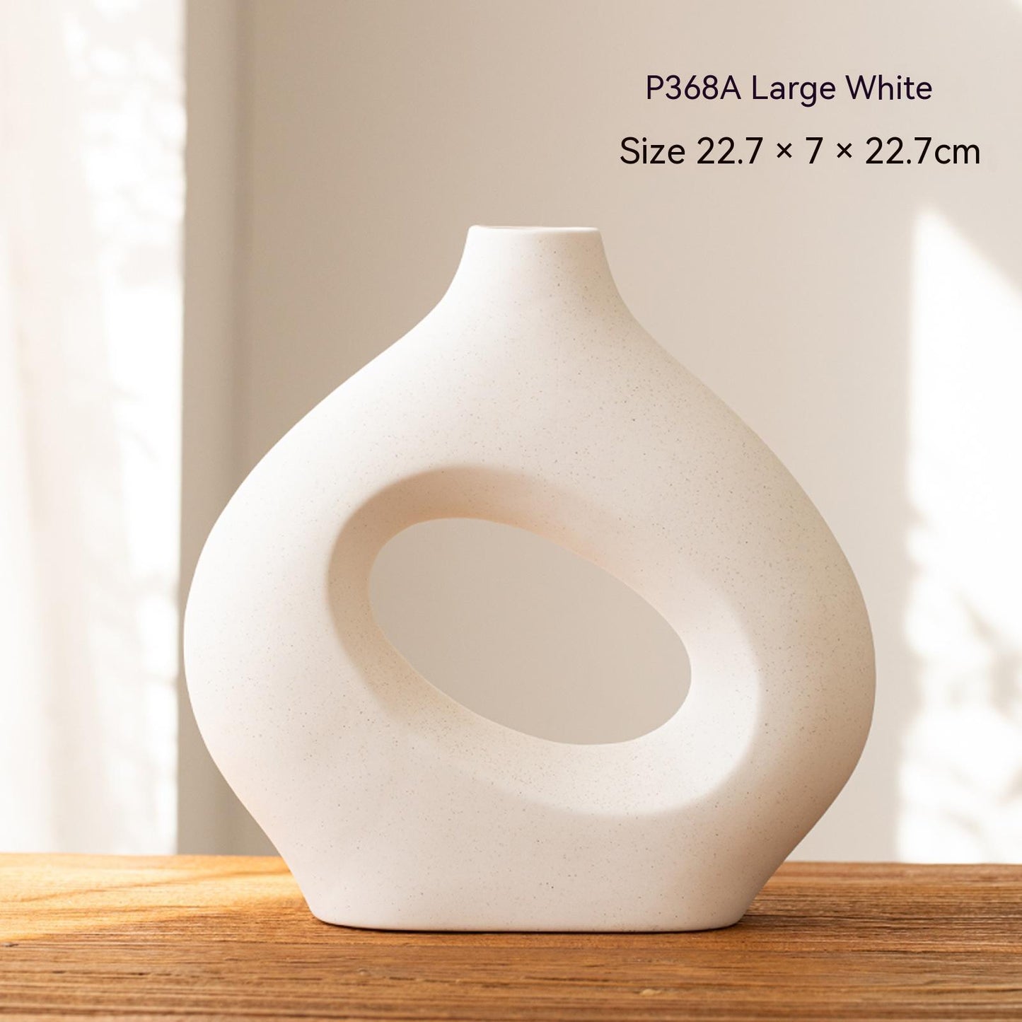 Circle Ceramic Vase - Modern Decorative Crafts