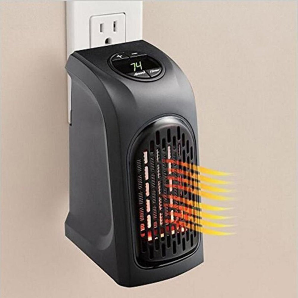 Portable Electric Ceramic Space Heater - Mini Heater Fan for Home, Office, or Camping