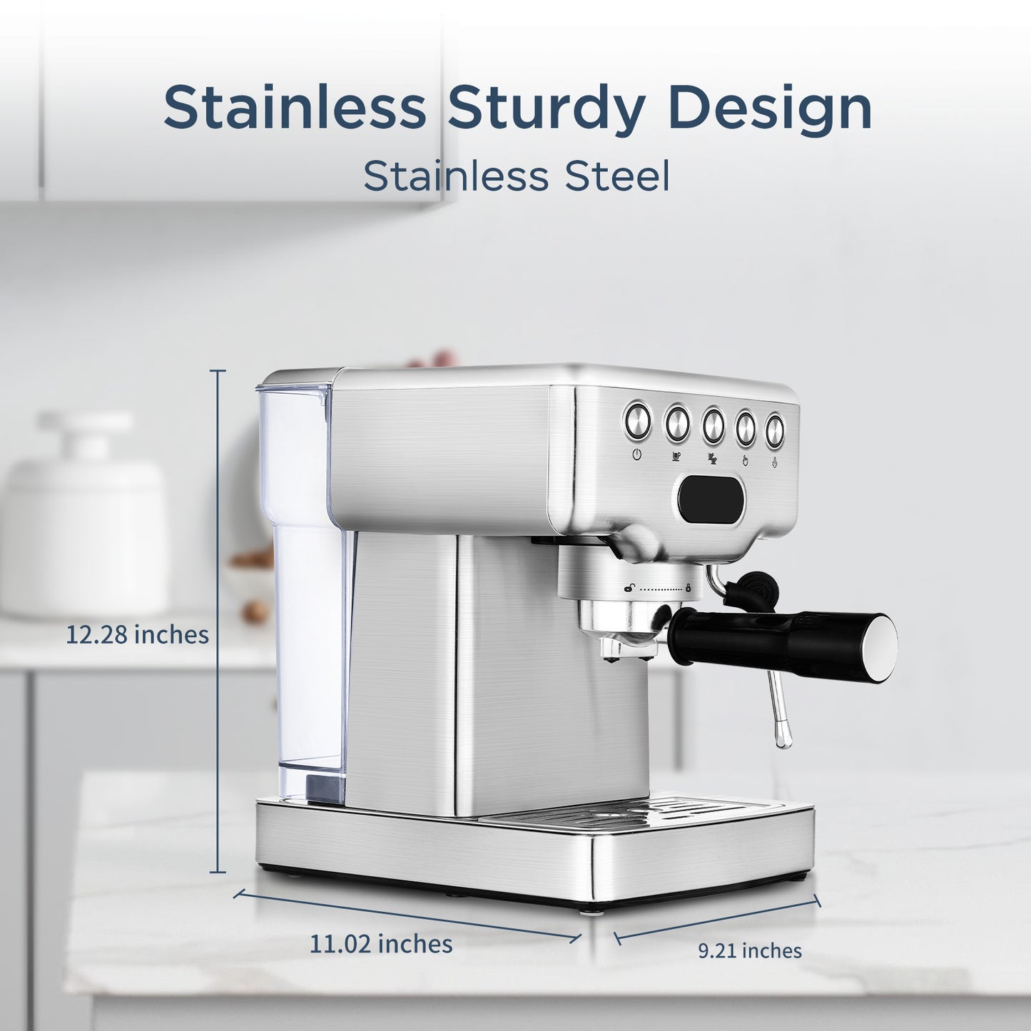 Geek Chef 20 Bar Espresso Machine | With Milk Frother | Home Espresso Maker