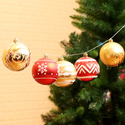 6cm Christmas Balls - Bright Colorful Ornaments for Tree Decoration