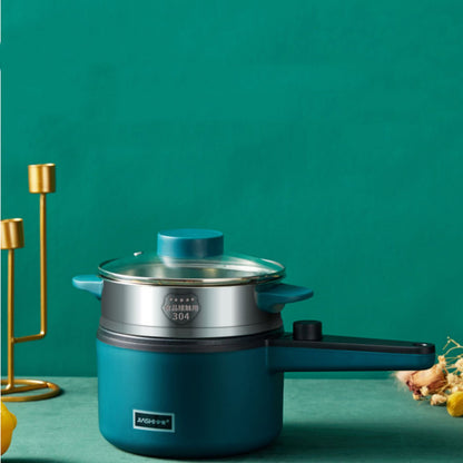 Mini Kitchen Electric Pot – 1.2L Non-Stick Multifunctional Cooker | Smart Noodle, Soup, Steamer & Hot Pot