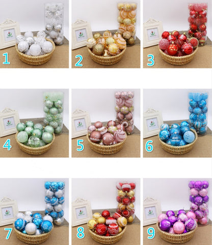 6cm Christmas Balls - Bright Colorful Ornaments for Tree Decoration