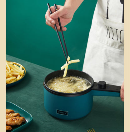 Mini Kitchen Electric Pot – 1.2L Non-Stick Multifunctional Cooker | Smart Noodle, Soup, Steamer & Hot Pot