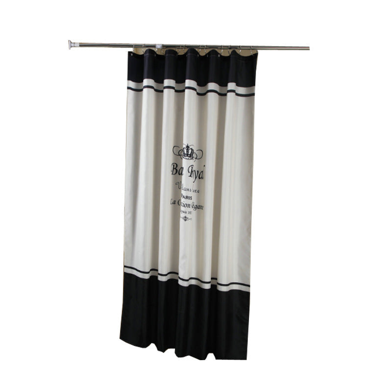 Waterproof Spring Spun Polyester Shower Curtain