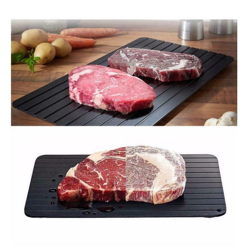 Fast Defrost Tray | Quick Thaw Frozen Food, Meat & Fruit | Kitchen Gadgets