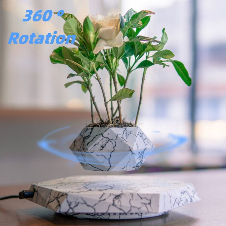 Levitating Plant Pot - Floating Magnetic Bonsai Planter for Home & Office | Modern Decor, Unique Gift