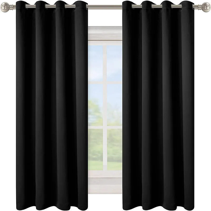 Blackout Bedroom Curtain - High Shading, Thick Blinds Drapes for Living Room, 1 Panel