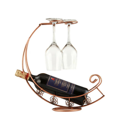 . YOMDID Creative Metal Wine Rack - Hanging Wine Holder
