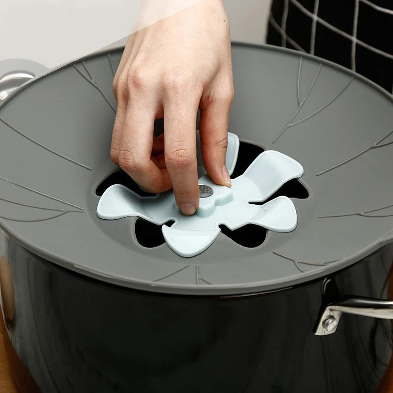 Multifunctional Silicone Spill Stopper Lid - Anti-Overflow Pot Cover