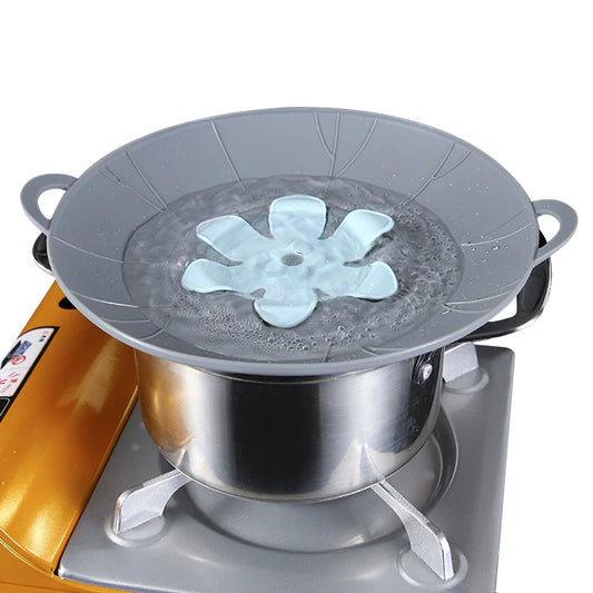 Multifunctional Silicone Spill Stopper Lid - Anti-Overflow Pot Cover