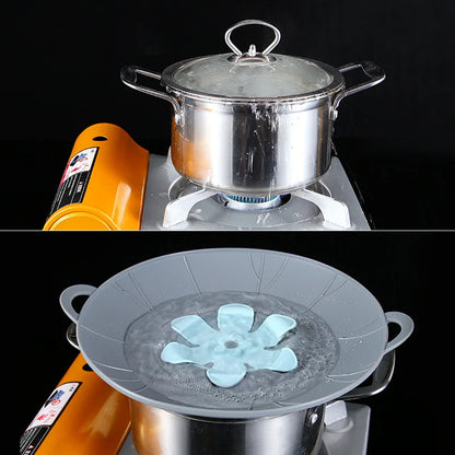 Multifunctional Silicone Spill Stopper Lid - Anti-Overflow Pot Cover