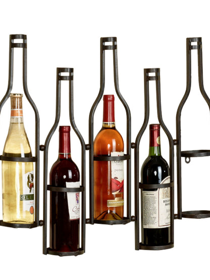 Minimalist Creative Hanging Dining Room Wall Iron Wine Cabinet