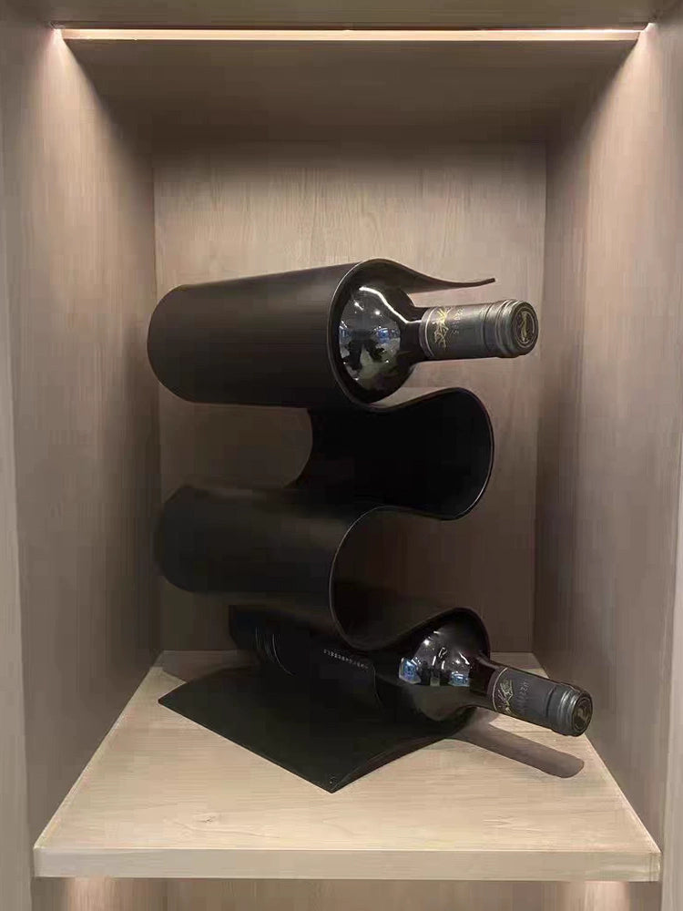 Creative Red Wine Rack - Modern Wine Storage for Living Room and Dining Room