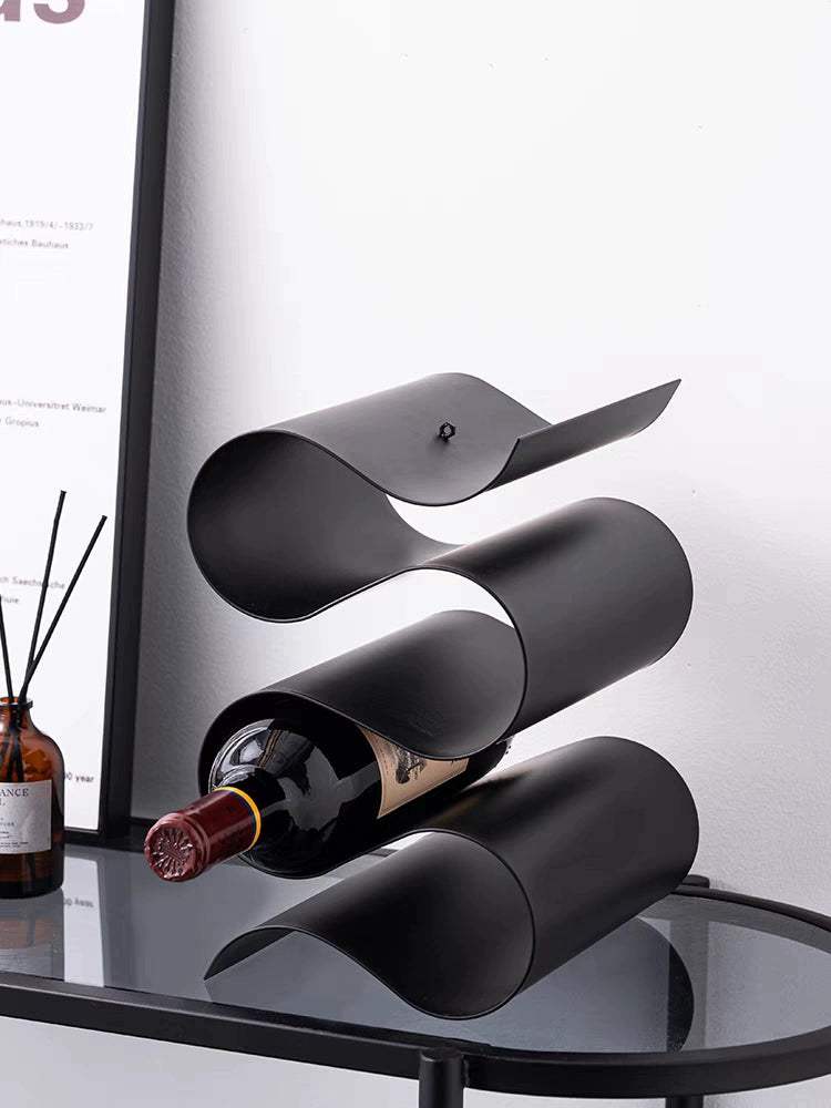 Creative Red Wine Rack - Modern Wine Storage for Living Room and Dining Room