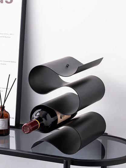 Creative Red Wine Rack - Modern Wine Storage for Living Room and Dining Room
