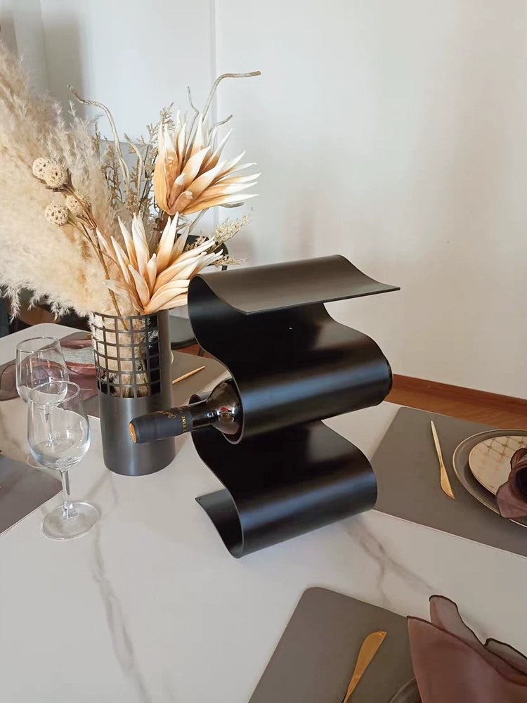 Creative Red Wine Rack - Modern Wine Storage for Living Room and Dining Room